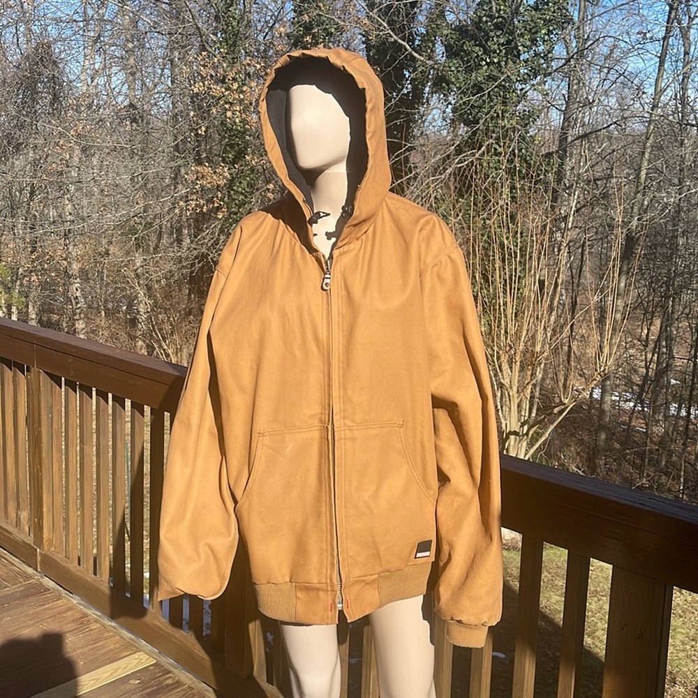 Men’s Craftsman Hooded Waterproof Zippered Jacket- Lined